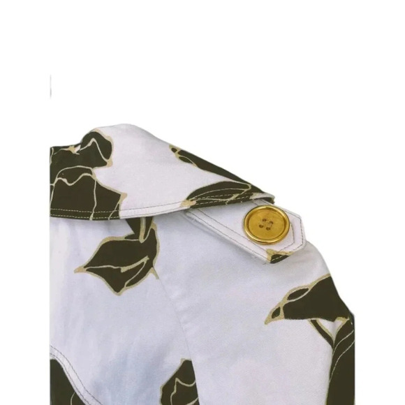 Cache Vintage Cropped Floral Jacket Statement Balloon Sleeve Size Large - Picture 13 of 14